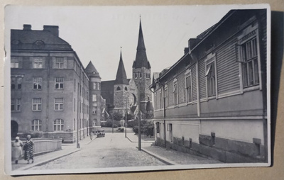 Tampere, asutusta Tuomiokirkon lähellä, k. 1932