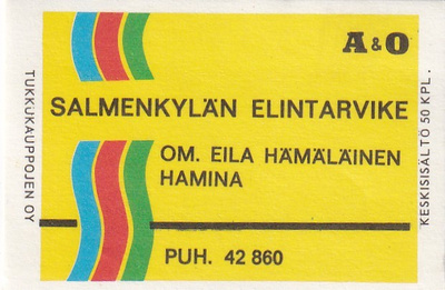 Hamina, Salmenkylän Elintarvike. Om. Eila Hämäläinen  b429