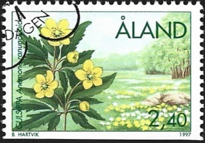Åland 1994 ÅV 5 Kevätkukkia EP leima LaPe 123