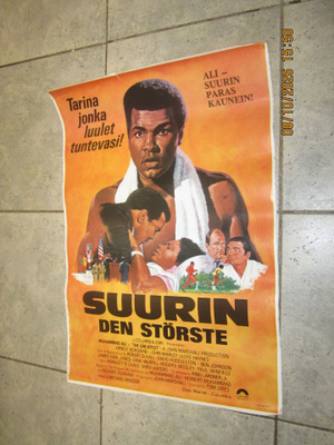 Muhammad Ali elokuvajuliste 1977 Suurin - Lito-Print Oy