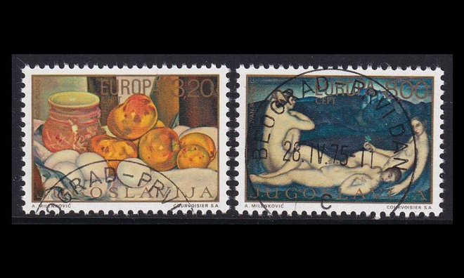 Jugoslavia 1598-9_I o Europa maalauksia (1975)