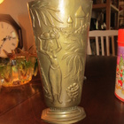 Ruotsalainen Art Deco metalli vaasi 1940-luvulta - pikkukuva 2