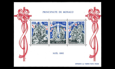 Monaco 1561-3BL21 ** Joulu blokki (1982)