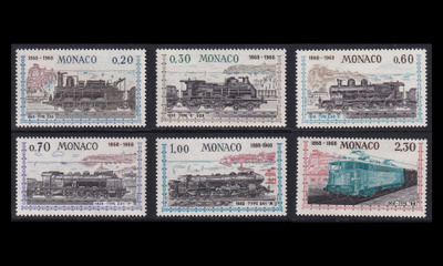 Monaco 896-901 ** Nizza–Monaco rautatie 100v (1968)