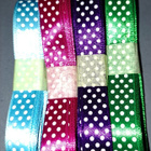 Polka dot nauhaa , vsininen ,pinkki, vihreä ja violetti - pikkukuva 2