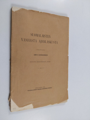 Arvi Korhonen : Suomalaisten vanhasta ajanlaskusta