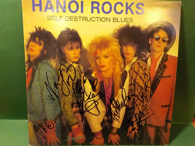 HANOI ROCKS - SELF DESTRUCTION BLUES LP KUUDELLA NIMMARILLA