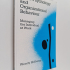Wendy Hollway : Work psychology and organizational behavi... - pikkukuva 1