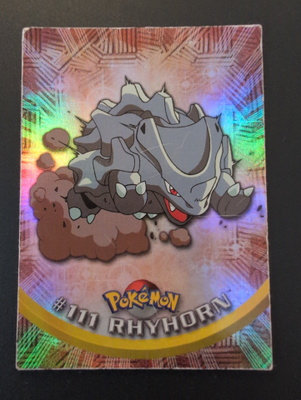 Rhyhorn rainbow foil Pokemon Topps
