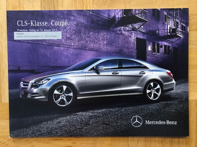 Hinnasto ja lisävarusteet Mercedes CLS C218 W218 2013 esite