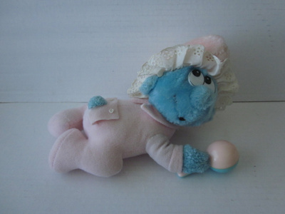 Vintage Smurffi pehmo, vauva -83