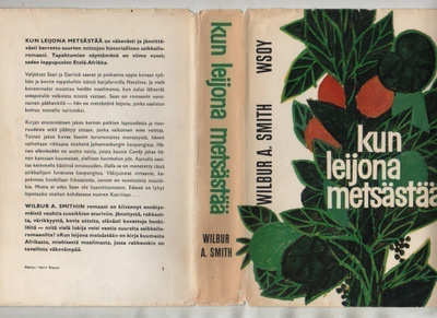 Smith, Wilbur: Kun leijona metsästää, WS 1964, skp, 1.p., K3