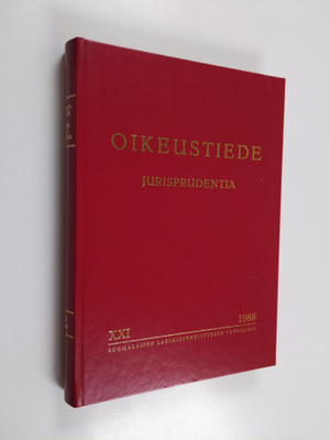 Oikeustiede 1988: Suomalaisen lakimiesyhdistyksen vuosikirja