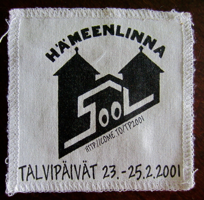 Kangasmerkki / ompelukuva: Hämeenlinna SOOL Talvipäivät 2001