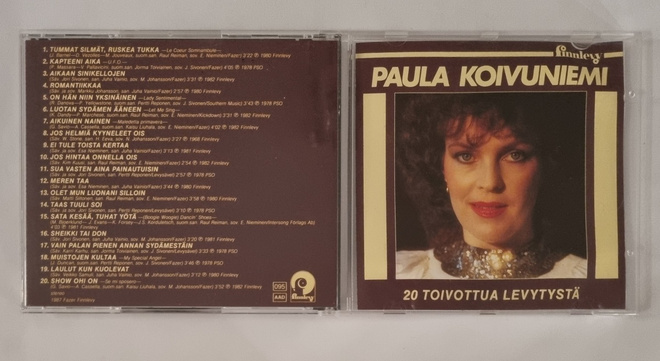 PAULA KOIVUNIEMI: 20 TOIVOTTUA LEVYTYSTÄ CD
