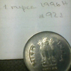 Intia 1 rupee 1996H, km#92.1 - pikkukuva 2
