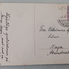 Pikkuleidi tuo onnittelukukkia käsin ja korissa, p. 1925 - pikkukuva 2