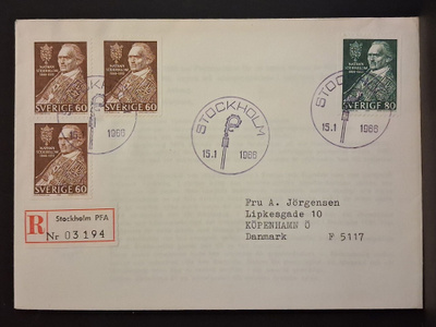 Ruotsi - Fa-572-573 sarja FDC - 1966