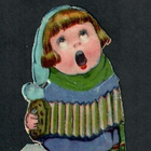 Wanha - Hanuria soittava ja laulava tyttö - 1900-l alku - pikkukuva 2