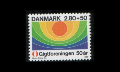 Tanska 863 ** Reumayhdistys 50v (1986)
