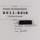 Anssi Joutsenlahti : Anssi Joutsenlahti 2011-2012 : Polit... - pikkukuva 2