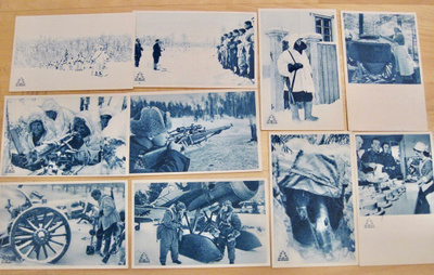 10 Postikorttia Puolustusvoiman Rintamakuva Lentokone ym1940