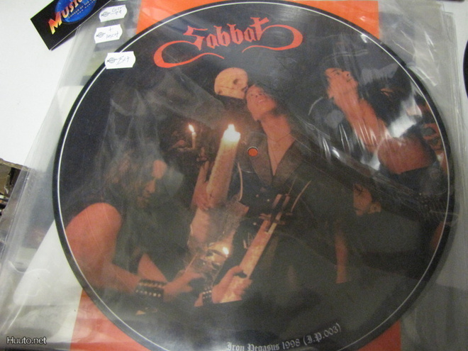 SABBAT-IRON PEGASUS 1998 LP KUVALEVY SAKSA '99 EX+
