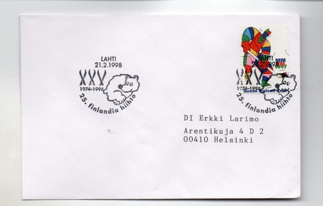 Lahti: Finlandia hiihto (erikoisleima 21.2.1998)