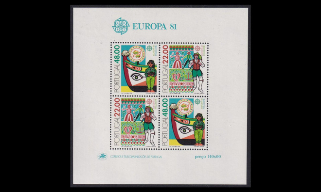 Portugali 1531-2BL32 ** Europa (1981)