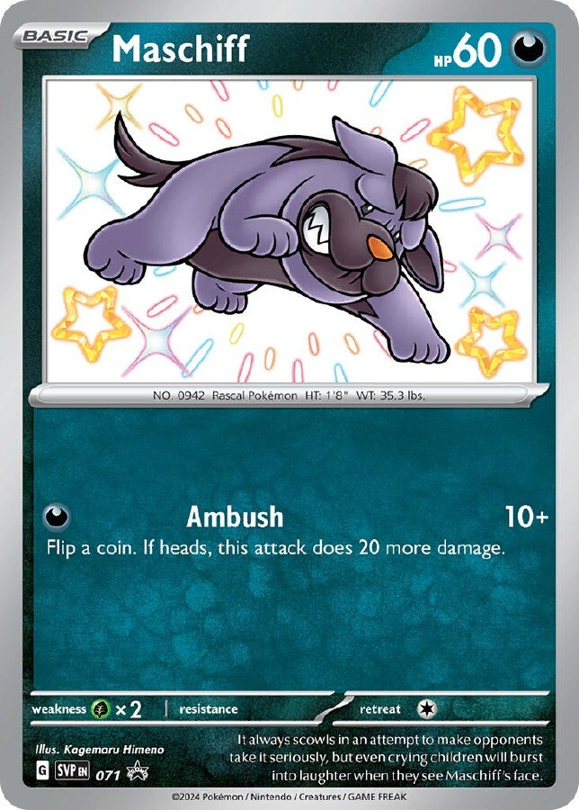 Maschiff SVP 071 - Black Star Promo - NM/M