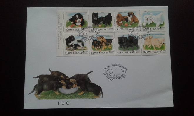 FDC Koiranpentuja 4.6.1998 LaPe 1432-1439 V41