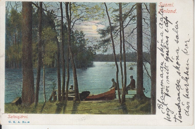 Saloisjärvi vanha kortti.