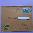 Vanha postilähetyskuori joulumerkillä - pikkukuva 1