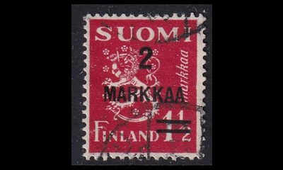202 o Leijona lisäp. 2mk/1 1/2mk pun. (1937)