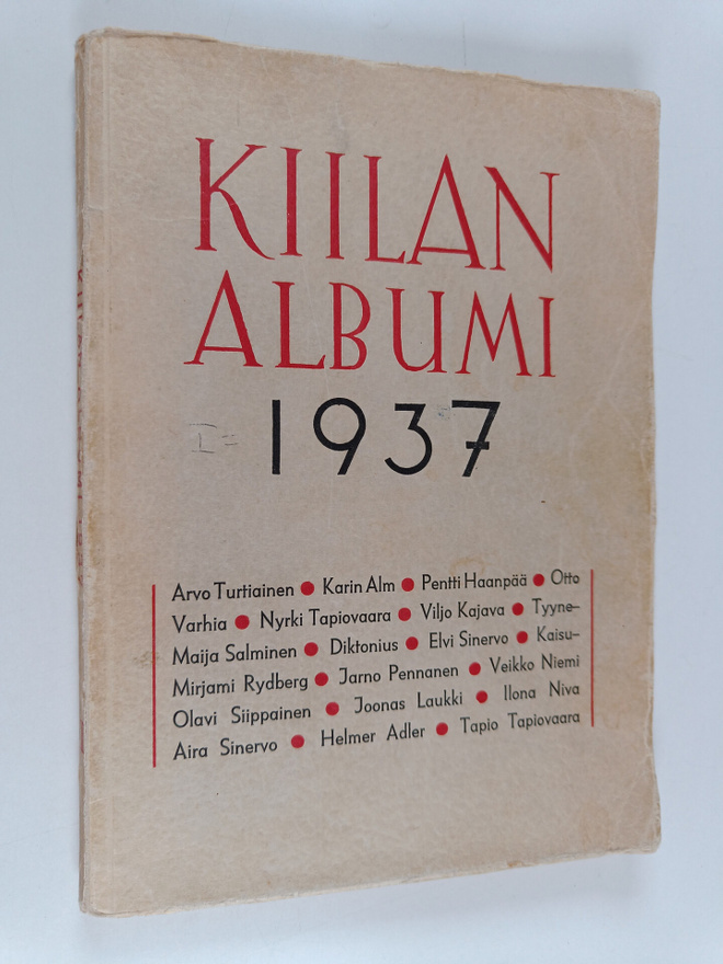 Kirjailijaryhmä Kiilan albumi 1937