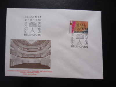 FDC 1973 Suomen Kansallisooppera 100 vuotta