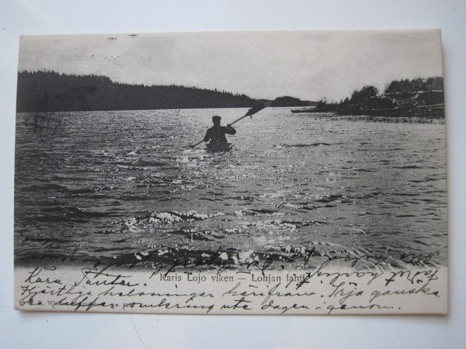 VANHA Postikortti Karjaa Lohjanlahti ennen-1905