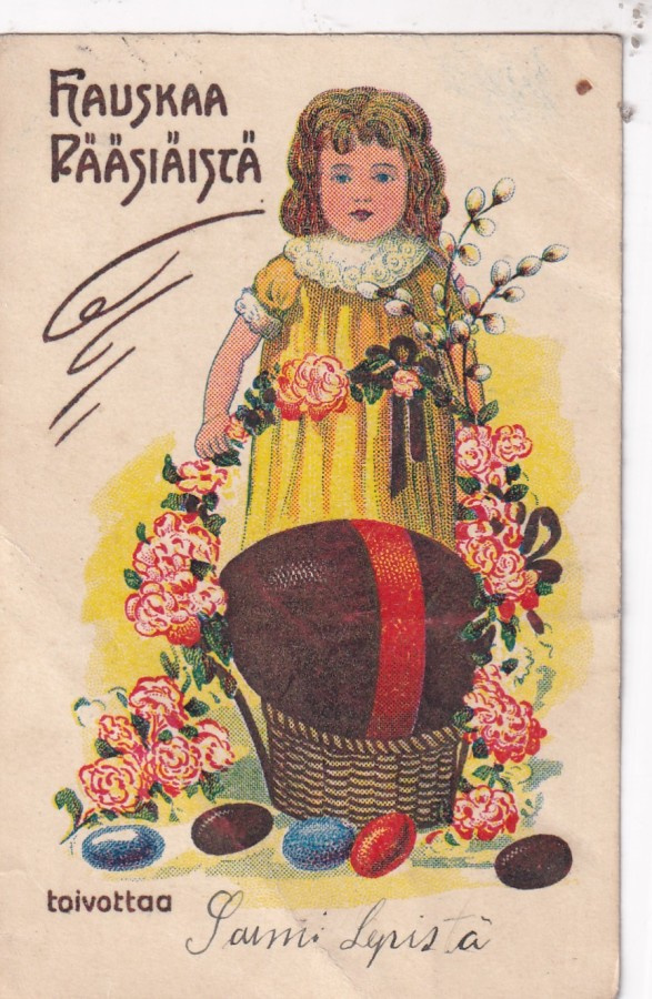 Hauskaa Pääsiäistä . toivottaa .   b642