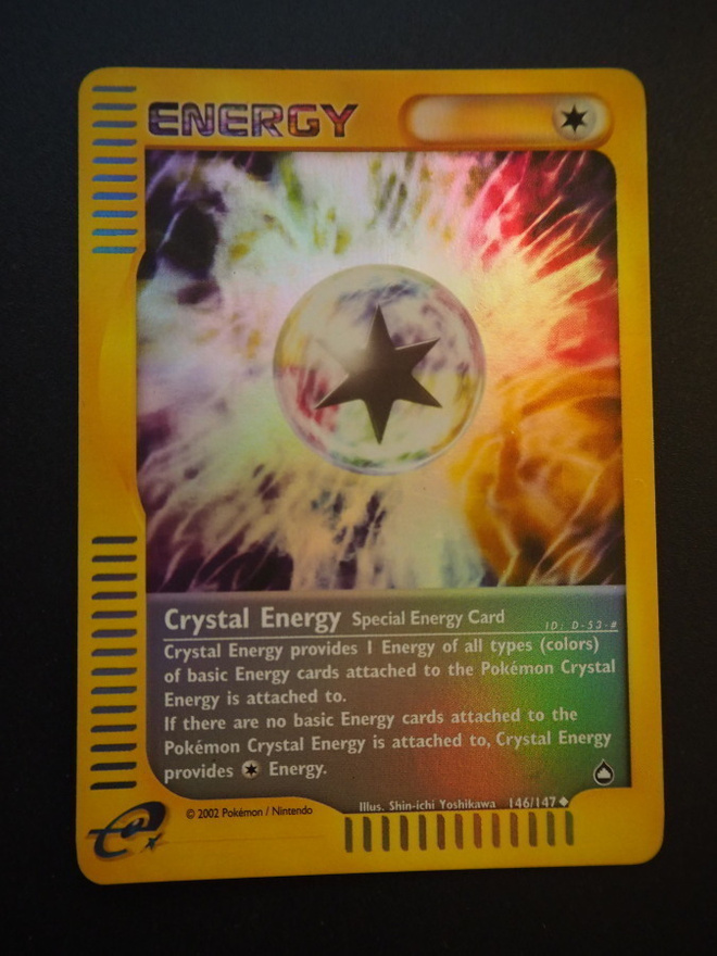 Pokemon kortti Crystal Energy Aquapolis Rerverse holo