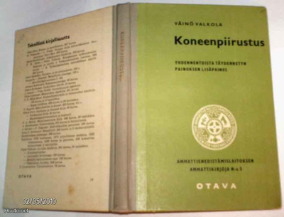 Väinö Valkola: Konepiirustus (1962) Sis.postikulut
