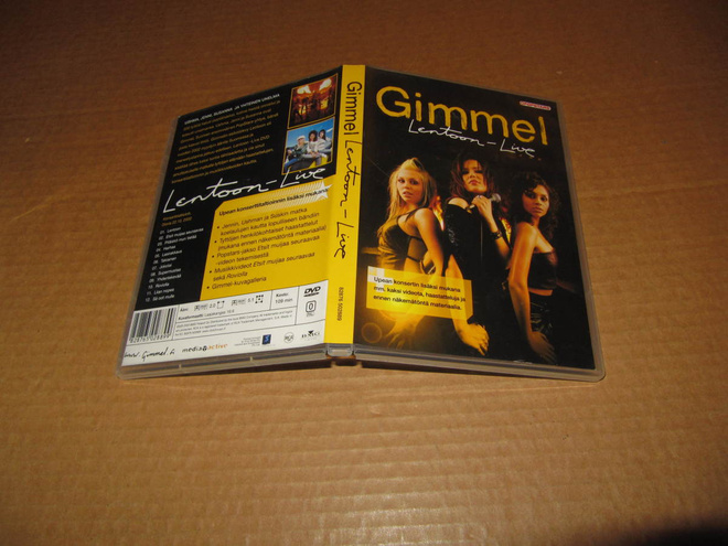 Gimmel DVD Lentoon-LIVE v.2003 UUDENVEROINEN !
