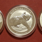 3 x 1 oz hopeaa: Panda + Koala + Kiivi lintu. (KD4). - pikkukuva 1