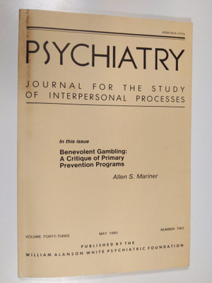 Allen S. Mariner : Psychiatry, vol. 43, nr. 2/1980 : jour...