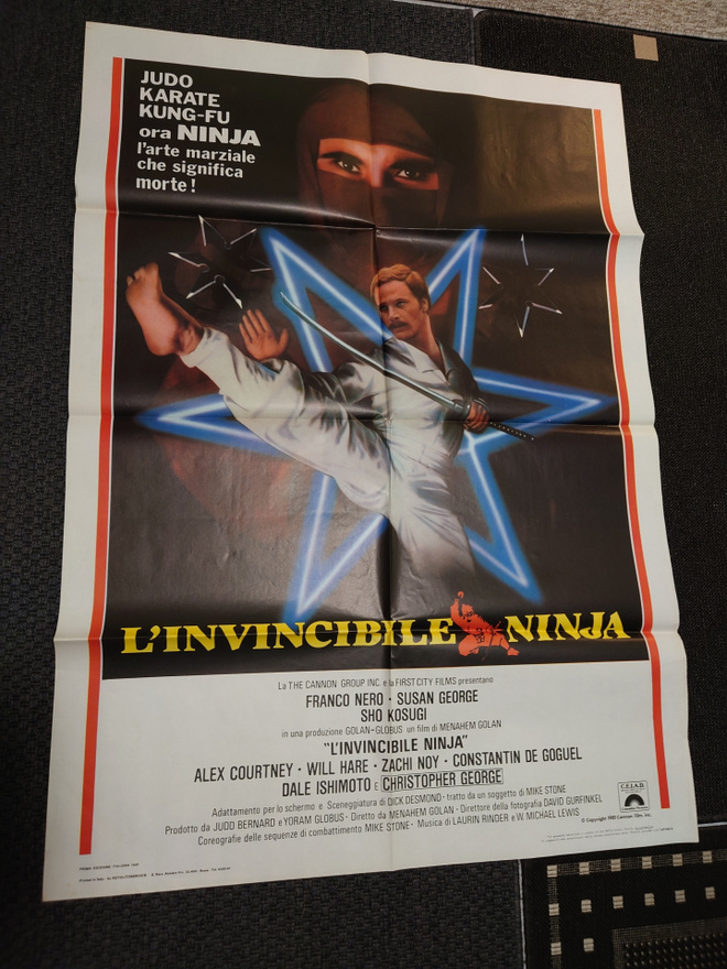 ENTER THE NINJA - elokuvajuliste ( 140 x 100 cm )