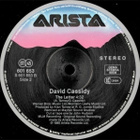 DAVID CASSIDY :: THE LAST KISS :: MAXI VINYYLI 12" 1985 - pikkukuva 4
