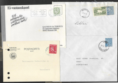 Postilähetyksiä erä 20kpl