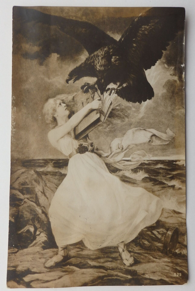 Edvard Isto Hyökkäys, sortokauden kortti, kulk. 1913