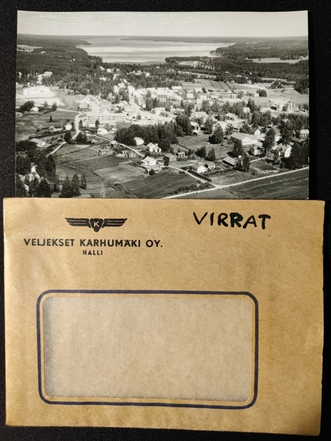VANHA Postikortti Virrat 1964 Karhumäki Alkup.Mallikappale