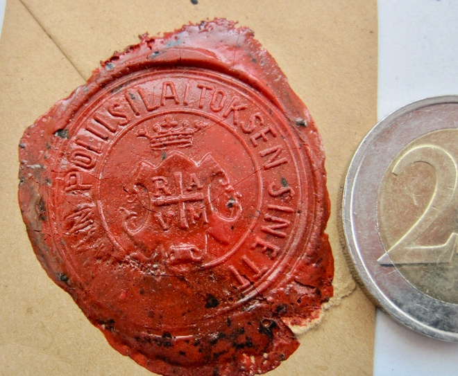 VANHA Vahasinetti Poliisi Rauma n. 1920