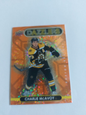 2021-22 Upper Deck Dazzlers Orange #DZ55 Charlie McAvoy